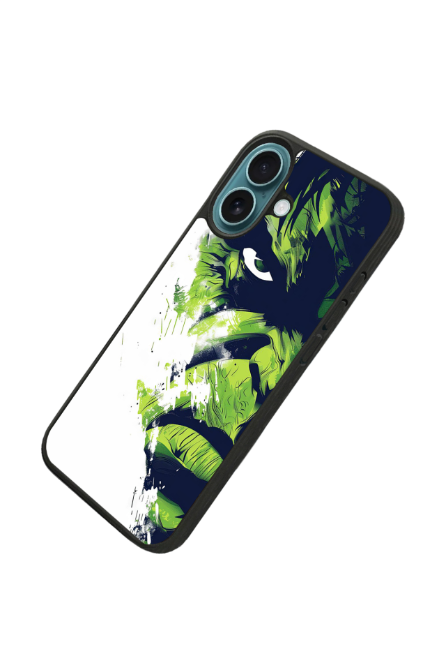 iPhone 16 Plus Uyumlu Hulk Tasarımlı Glossy Premium Kılıf