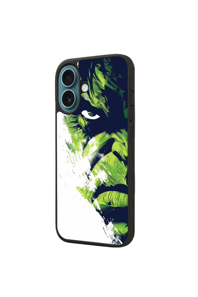 iPhone 16 Plus Uyumlu Hulk Tasarımlı Glossy Premium Kılıf