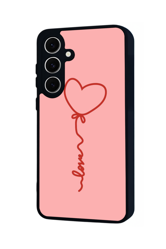 Samsung Galaxy S24 FE Uyumlu Kalp Love Tasarımlı Glossy Premium Kılıf