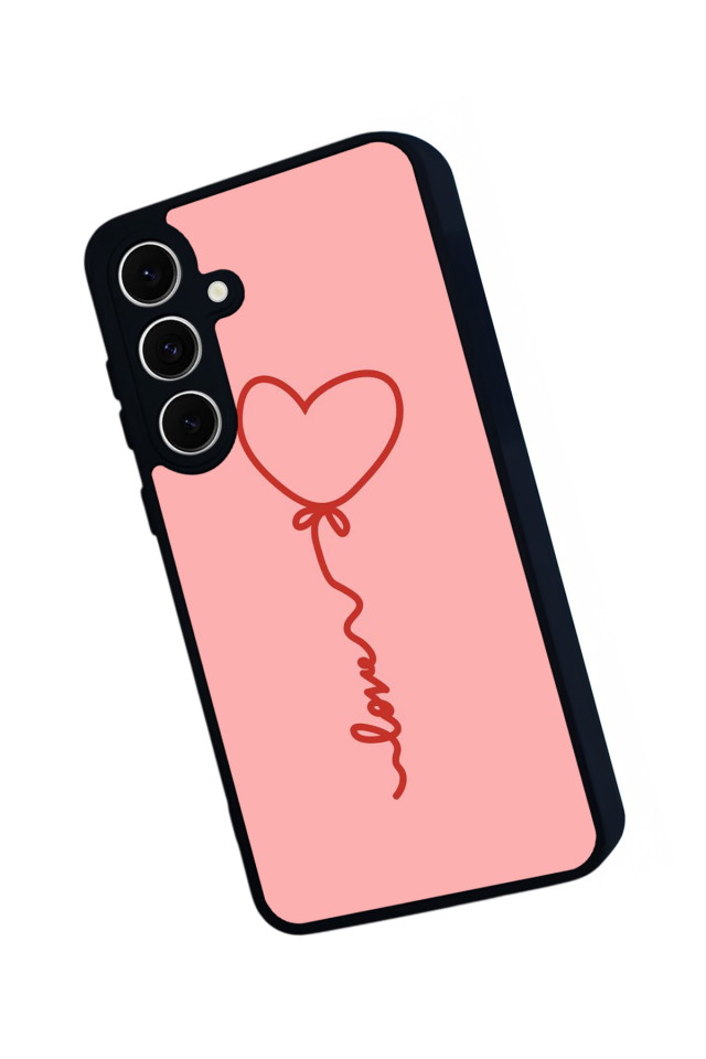 Samsung Galaxy S24 FE Uyumlu Kalp Love Tasarımlı Glossy Premium Kılıf