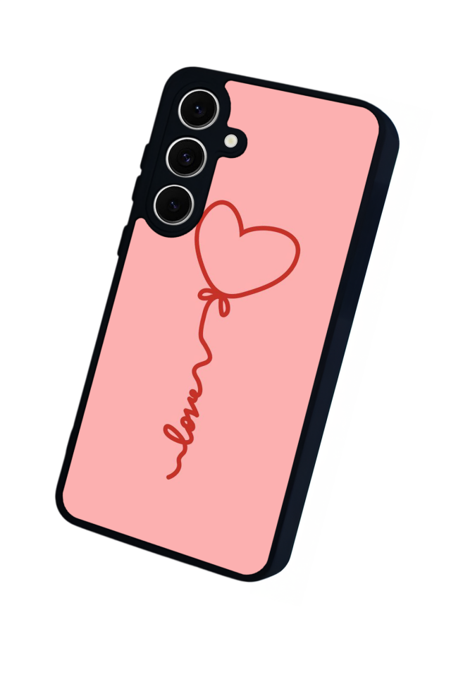 Samsung Galaxy S24 FE Uyumlu Kalp Love Tasarımlı Glossy Premium Kılıf