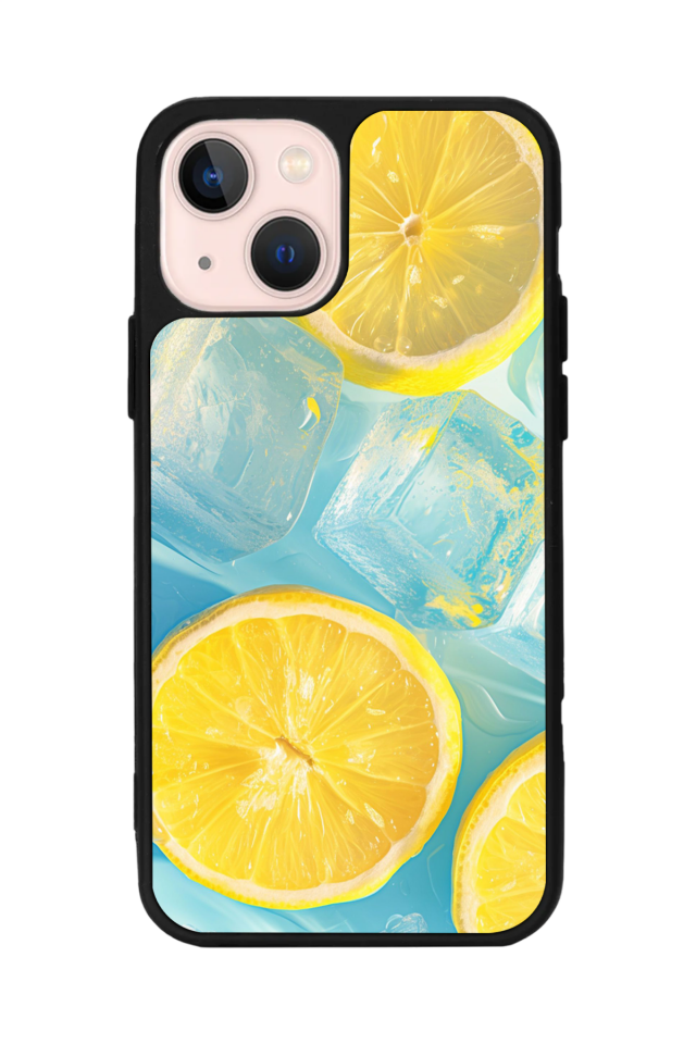 iPhone 14 Plus Uyumlu Limon Tasarımlı Glossy Premium Kılıf