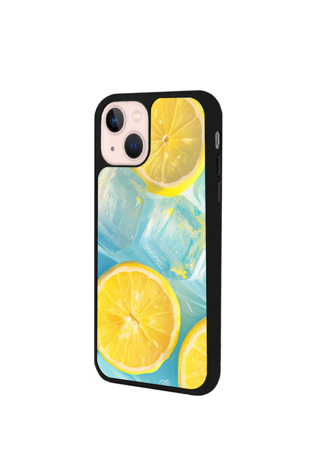 iPhone 14 Plus Uyumlu Limon Tasarımlı Glossy Premium Kılıf