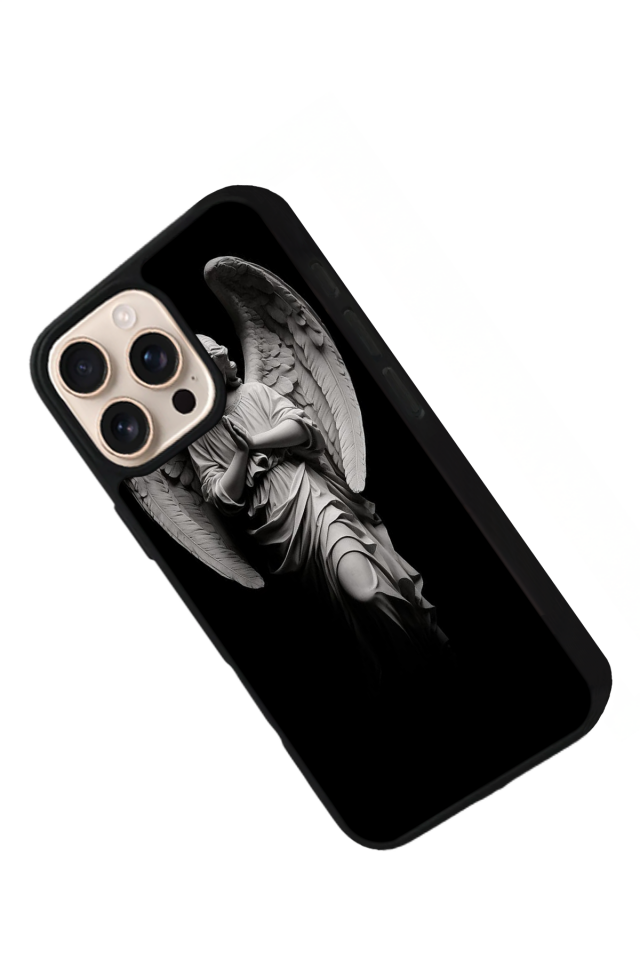 iPhone 15 Pro Uyumlu Melek Tasarımlı Glossy Premium Kılıf