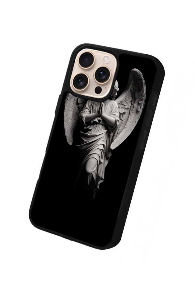 iPhone 15 Pro Uyumlu Melek Tasarımlı Glossy Premium Kılıf