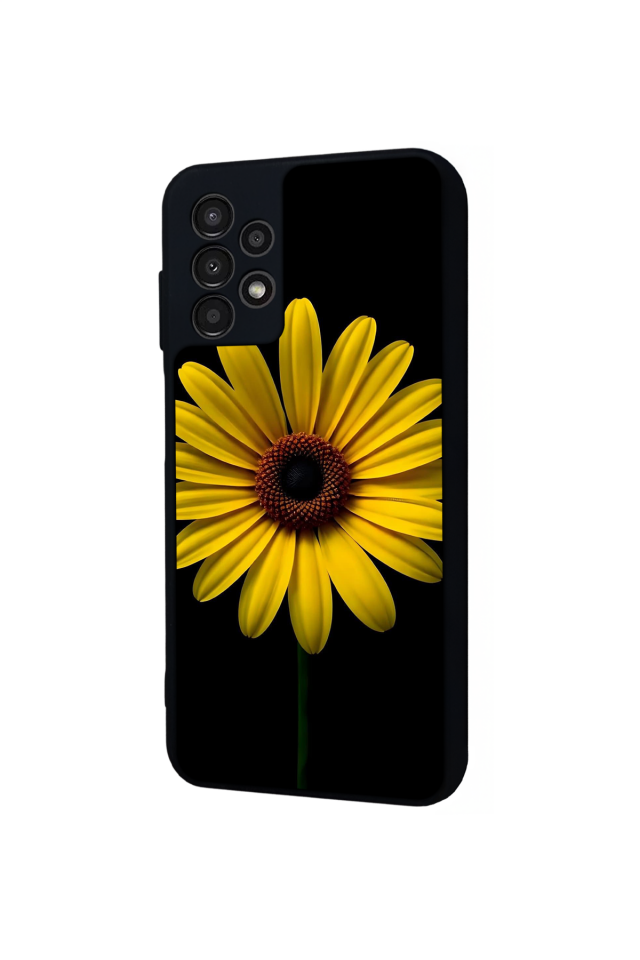 Samsung Galaxy A13 Uyumlu Papatya Tasarımlı Glossy Premium Kılıf