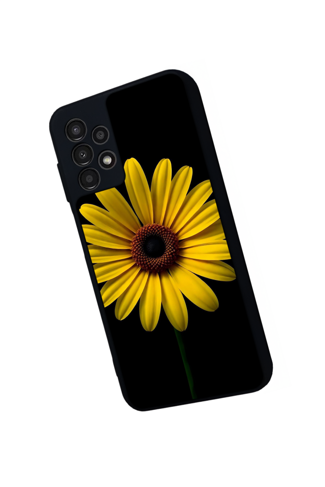 Samsung Galaxy A13 Uyumlu Papatya Tasarımlı Glossy Premium Kılıf