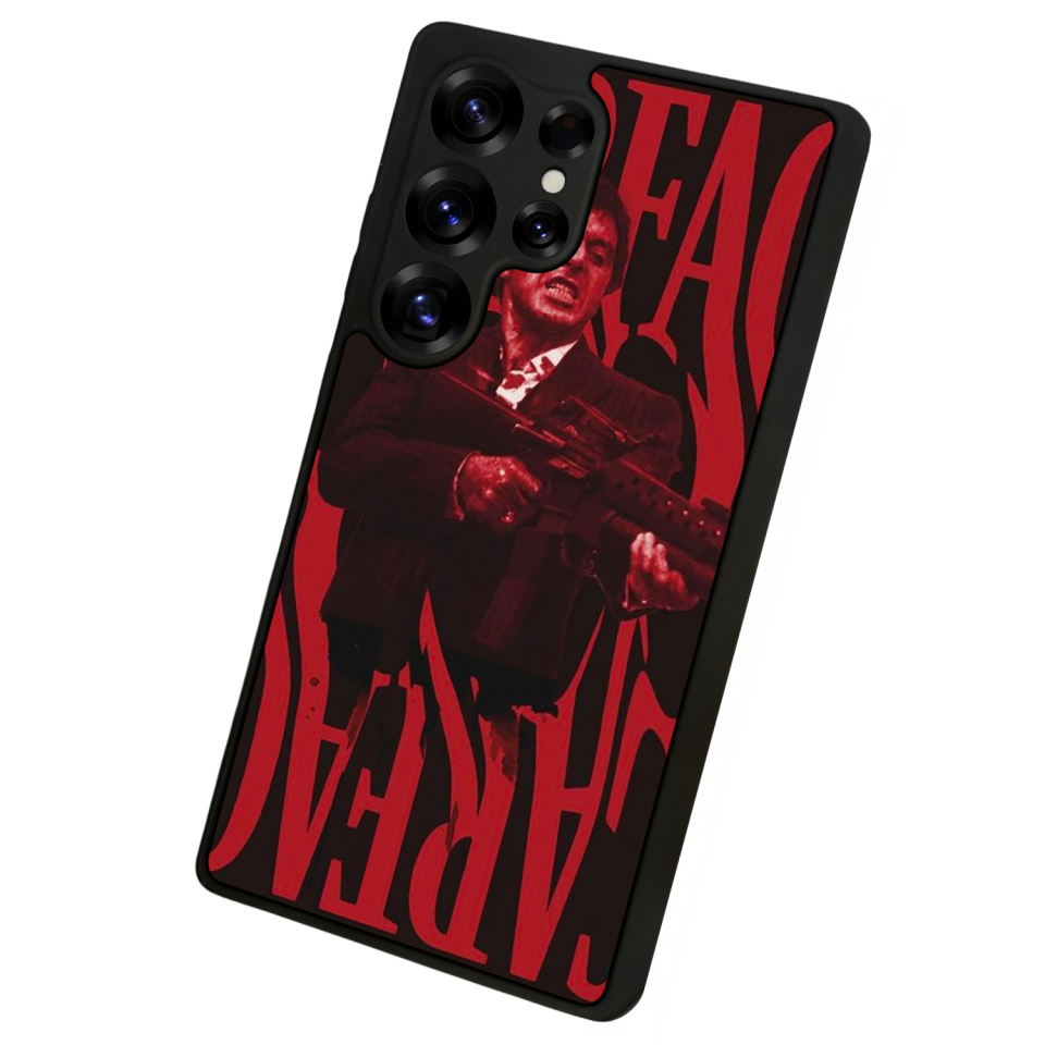 Samsung Galaxy S25 Ultra Uyumlu Scarface Tasarımlı Glossy Premium Kılıf