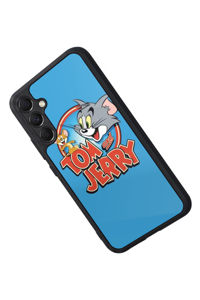Samsung Galaxy A34 Uyumlu Tom And Jerry Tasarımlı Glossy Premium Kılıf