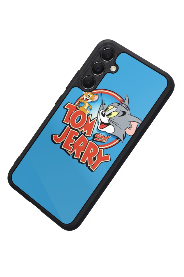 Samsung Galaxy A34 Uyumlu Tom And Jerry Tasarımlı Glossy Premium Kılıf