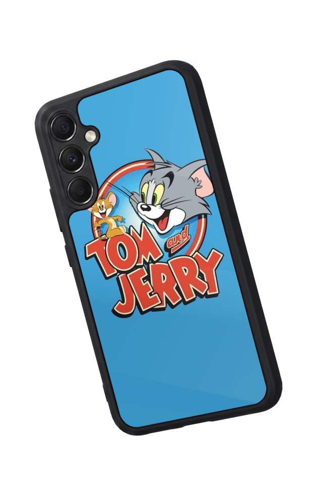 Samsung Galaxy A34 Uyumlu Tom And Jerry Tasarımlı Glossy Premium Kılıf