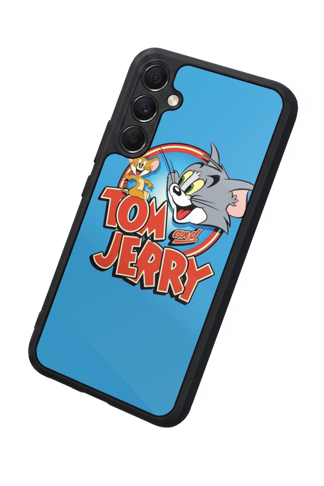 Samsung Galaxy A34 Uyumlu Tom And Jerry Tasarımlı Glossy Premium Kılıf