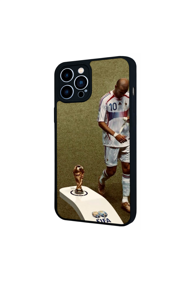 iPhone 13 Pro Max Uyumlu Zidane Tasarımlı Glossy Premium Kılıf