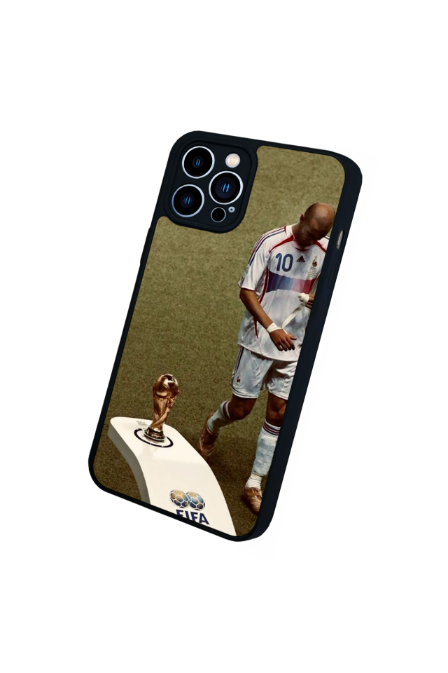 iPhone 13 Pro Max Uyumlu Zidane Tasarımlı Glossy Premium Kılıf