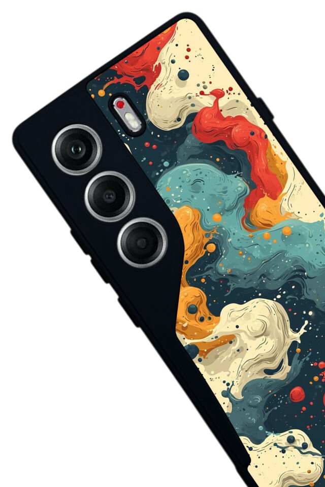 Tecno Camon 40 Uyumlu Abstract Tasarımlı Glossy Premium Kılıf