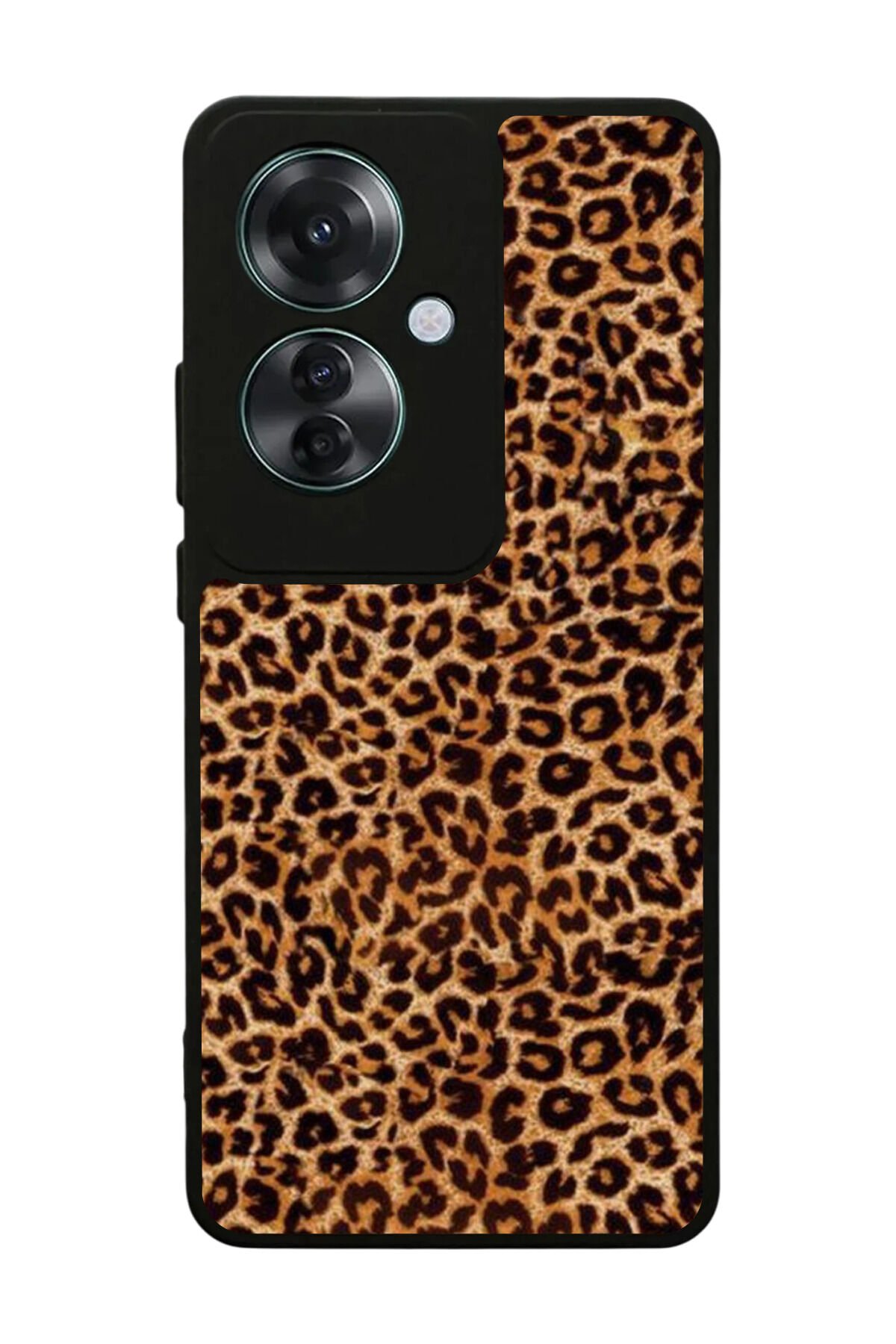 Oppo Reno 11F Uyumlu Leopar Tasarımlı Glossy Premium Kılıf