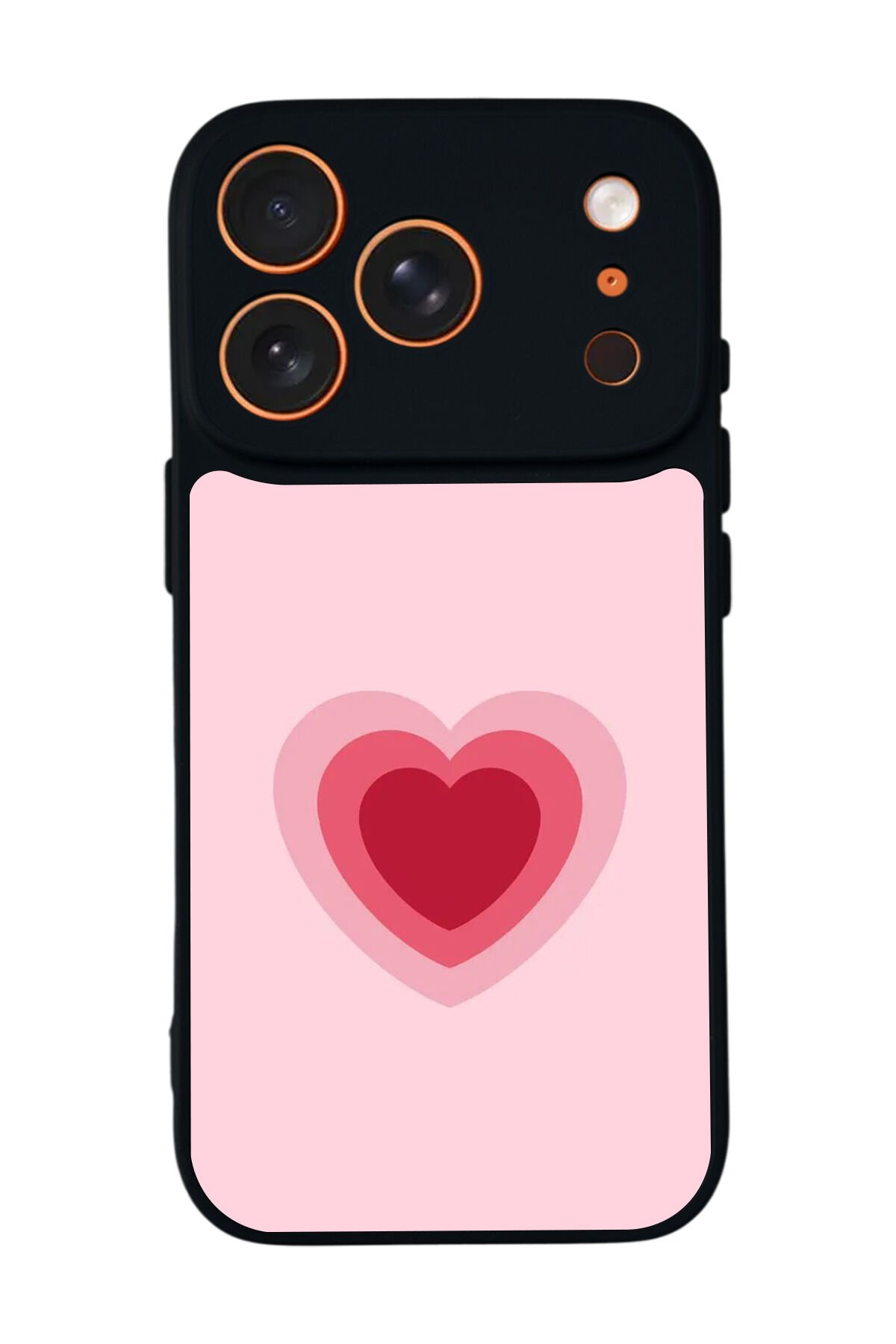 iPhone 17 Pro Uyumlu Kalp Love Tasarımlı Glossy Premium Kılıf
