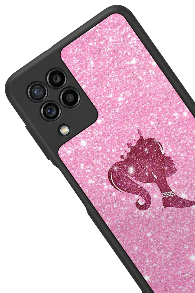 Samsung Galaxy M22 Uyumlu Barbie Tasarımlı Glossy Premium Kılıf