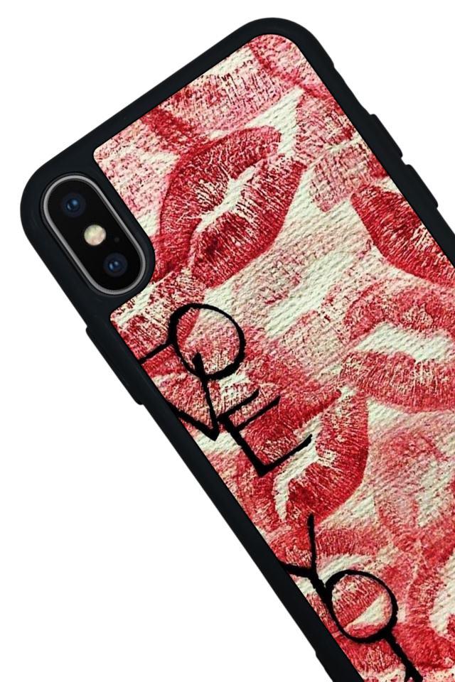 iPhone XS Max Uyumlu Dudak Tasarımlı Glossy Premium Kılıf