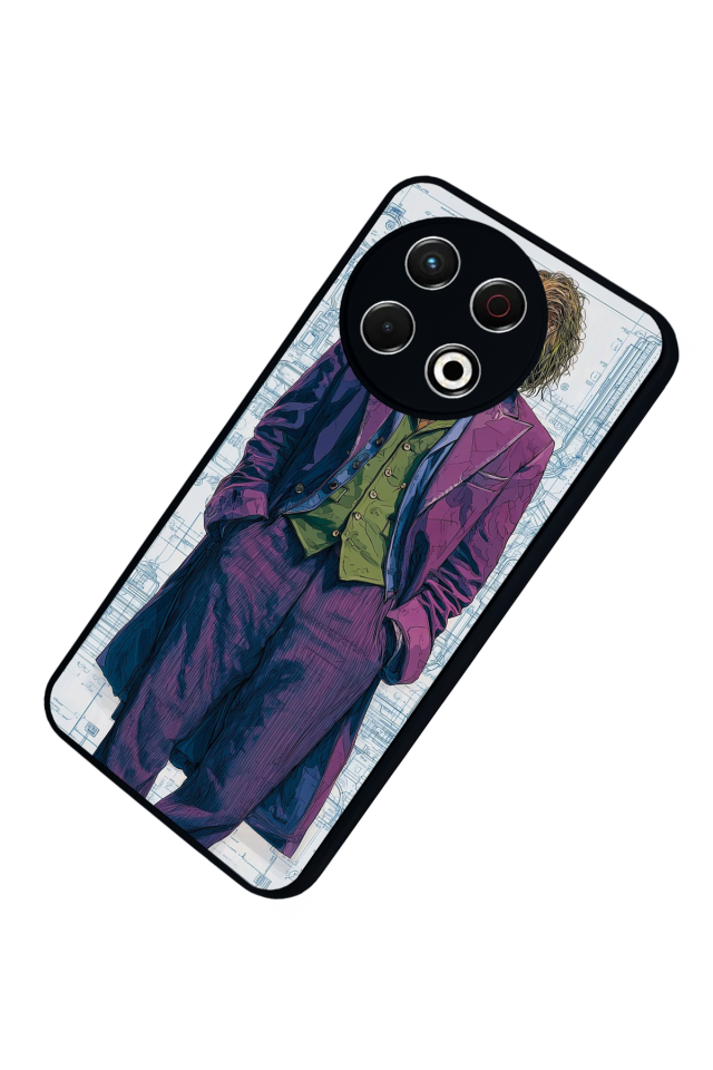 Tecno Spark 30 Pro Uyumlu Joker Tasarımlı Glossy Premium Kılıf