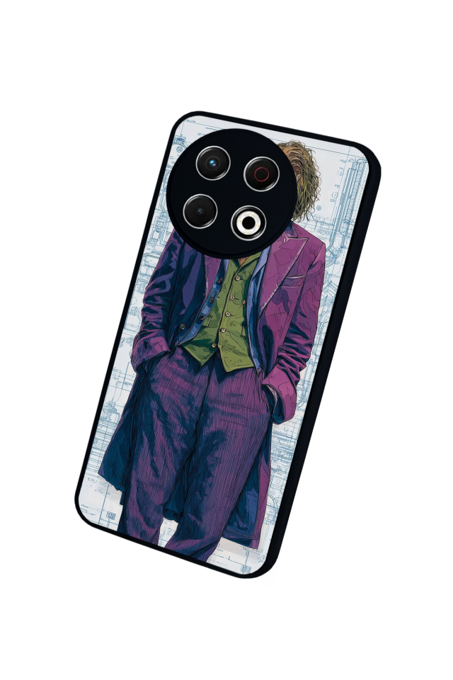 Tecno Spark 30 Pro Uyumlu Joker Tasarımlı Glossy Premium Kılıf