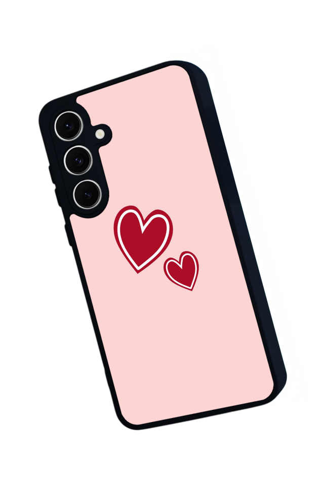 Samsung Galaxy S24 FE Uyumlu Kalp Love Tasarımlı Glossy Premium Kılıf