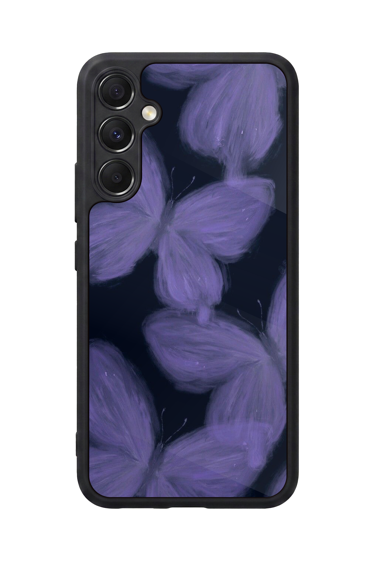 Samsung Galaxy M34 Uyumlu Kelebek Tasarımlı Glossy Premium Kılıf