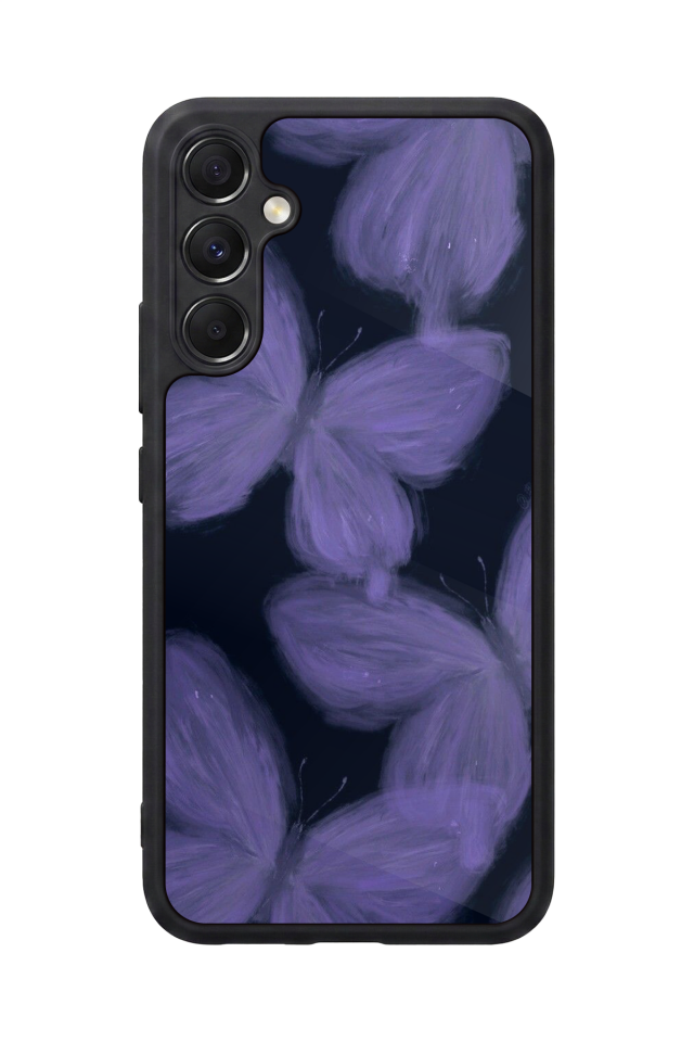 Samsung Galaxy M34 Uyumlu Kelebek Tasarımlı Glossy Premium Kılıf