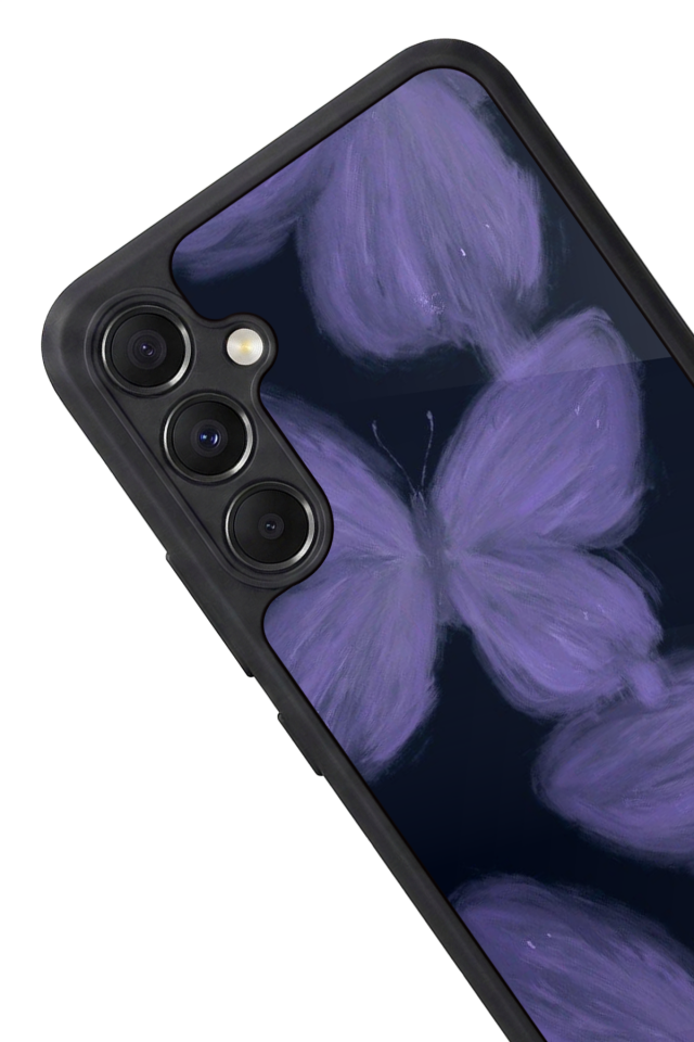Samsung Galaxy M34 Uyumlu Kelebek Tasarımlı Glossy Premium Kılıf
