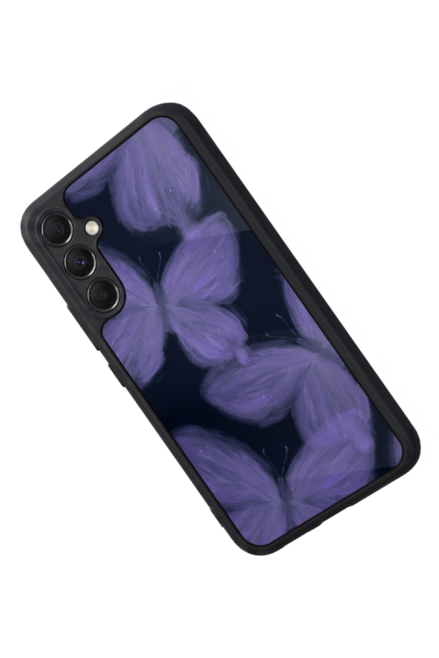 Samsung Galaxy M34 Uyumlu Kelebek Tasarımlı Glossy Premium Kılıf