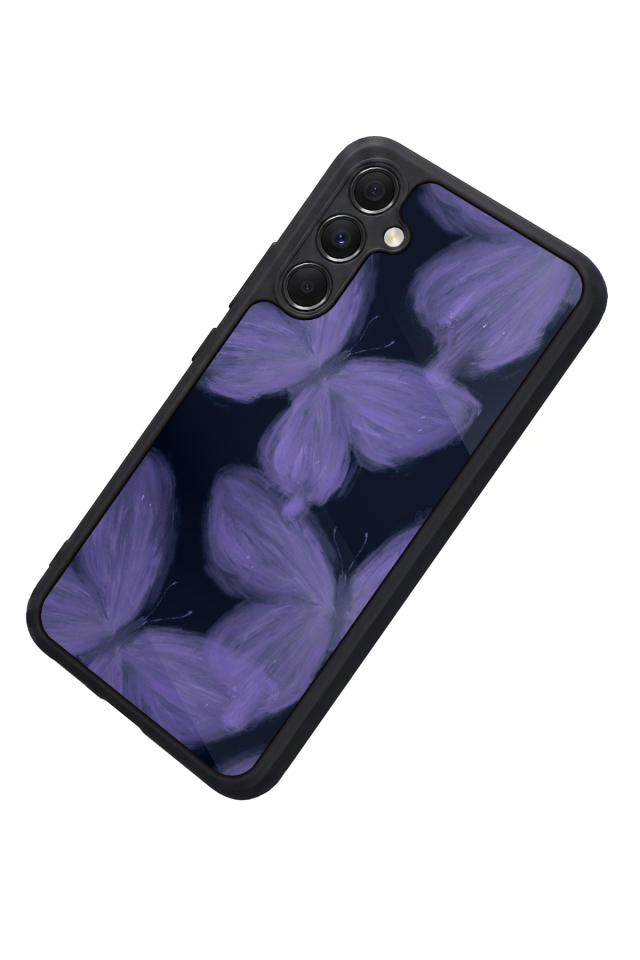Samsung Galaxy M34 Uyumlu Kelebek Tasarımlı Glossy Premium Kılıf