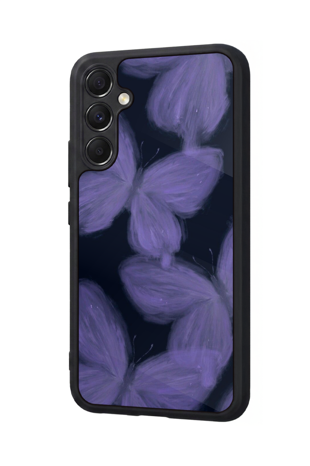 Samsung Galaxy M34 Uyumlu Kelebek Tasarımlı Glossy Premium Kılıf
