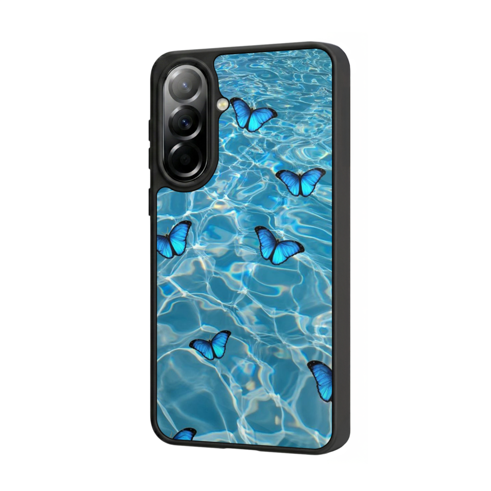 Samsung Galaxy A37 Uyumlu Kelebek Tasarımlı Glossy Premium Kılıf