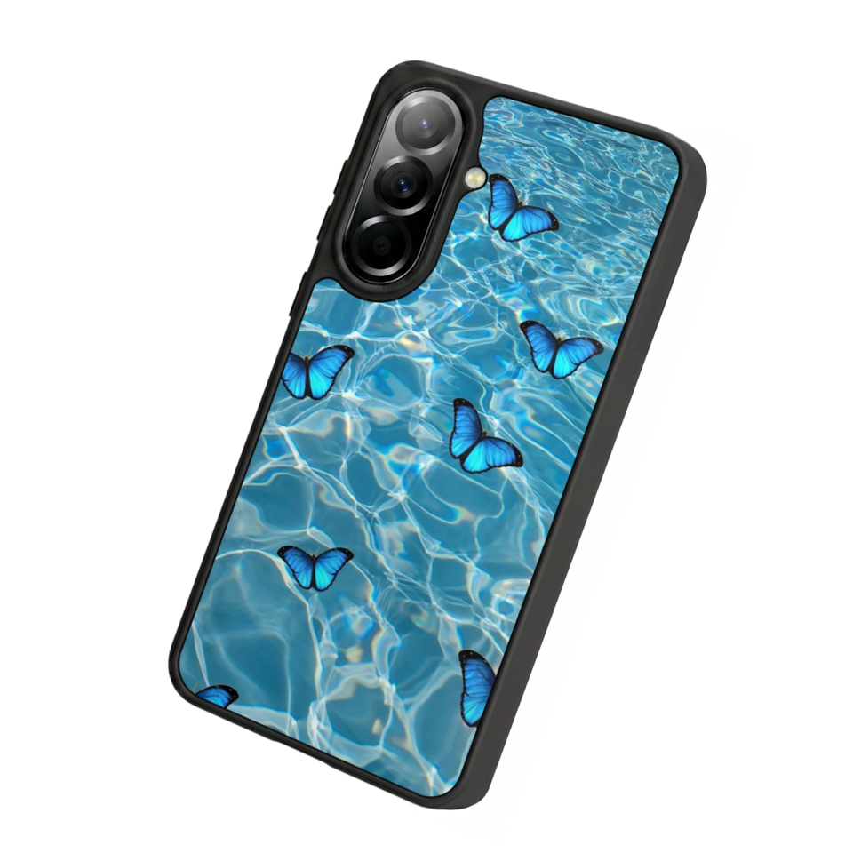 Samsung Galaxy A37 Uyumlu Kelebek Tasarımlı Glossy Premium Kılıf