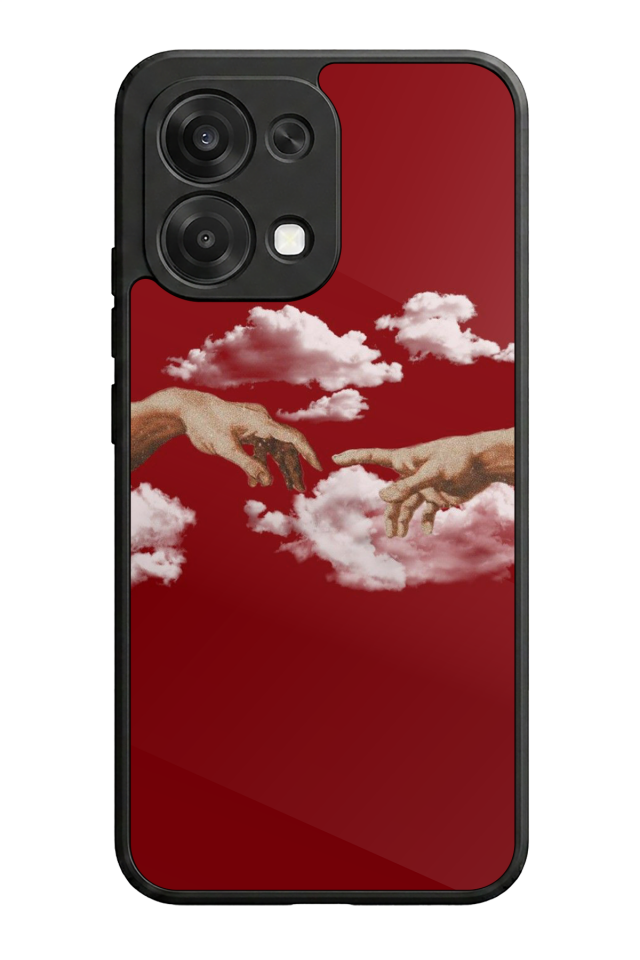 Oppo A6 Pro Uyumlu Kirmizi Tasarımlı Glossy Premium Kılıf