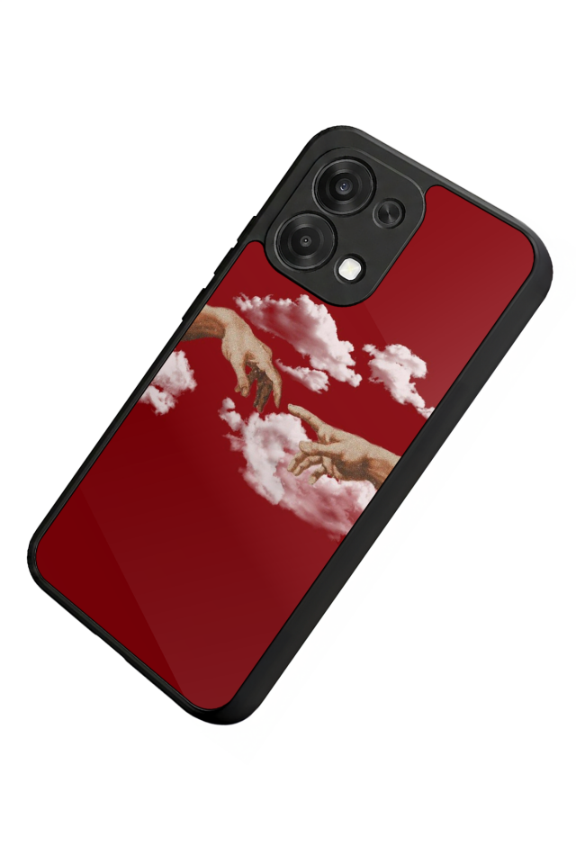 Oppo A6 Pro Uyumlu Kirmizi Tasarımlı Glossy Premium Kılıf