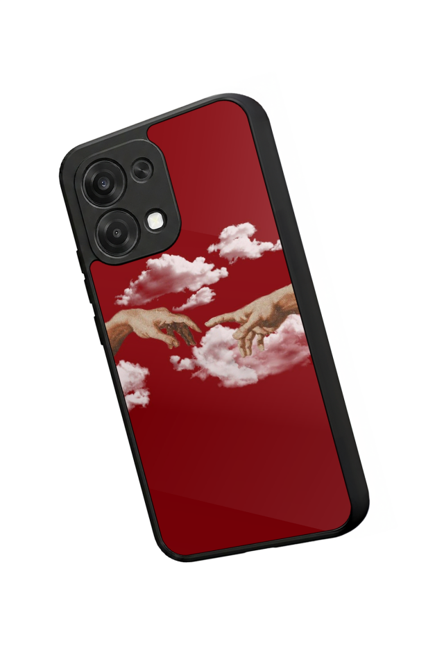Oppo A6 Pro Uyumlu Kirmizi Tasarımlı Glossy Premium Kılıf
