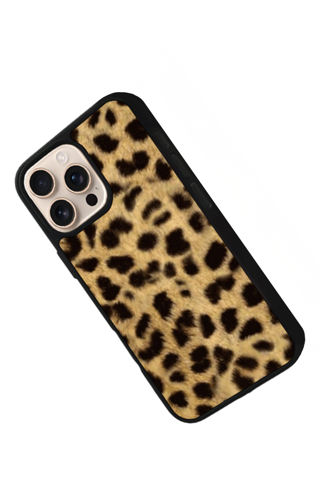 iPhone 15 Pro Max Uyumlu Leopar Tasarımlı Glossy Premium Kılıf