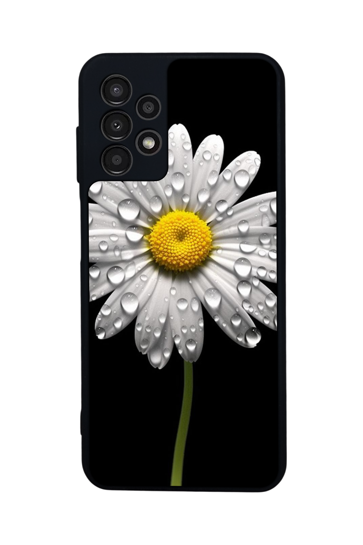 Samsung Galaxy A13 Uyumlu Papatya Tasarımlı Glossy Premium Kılıf