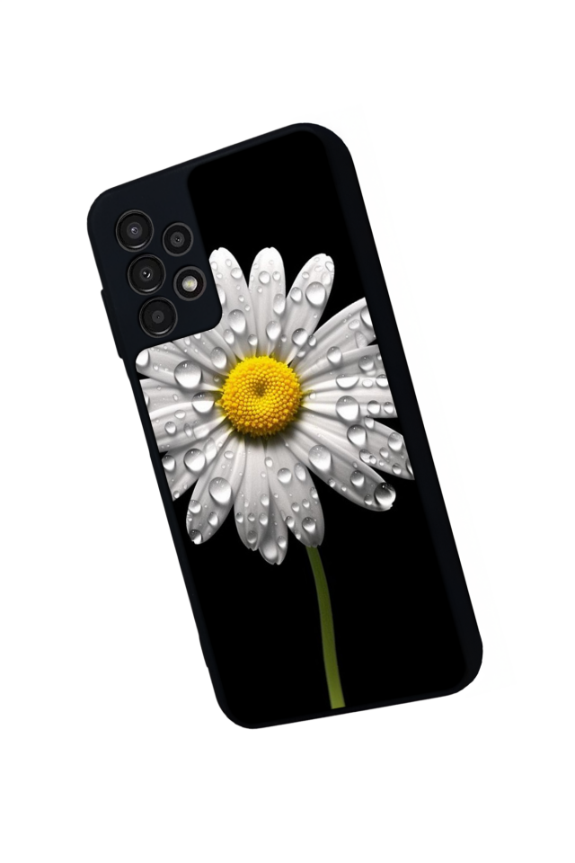 Samsung Galaxy A13 Uyumlu Papatya Tasarımlı Glossy Premium Kılıf