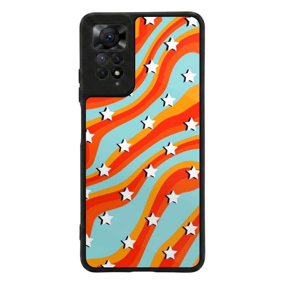 Xiaomi Redmi Note 12 Pro Uyumlu Retro Yildizlar Tasarımlı Glossy Premium Kılıf