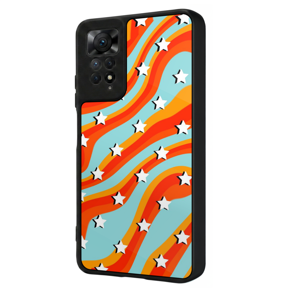 Xiaomi Redmi Note 12 Pro Uyumlu Retro Yildizlar Tasarımlı Glossy Premium Kılıf