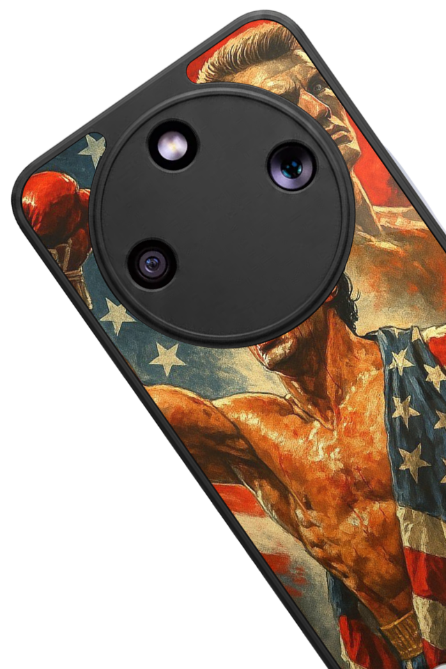 Honor Magic 8 Lite Uyumlu Rocky Tasarımlı Glossy Premium Kılıf