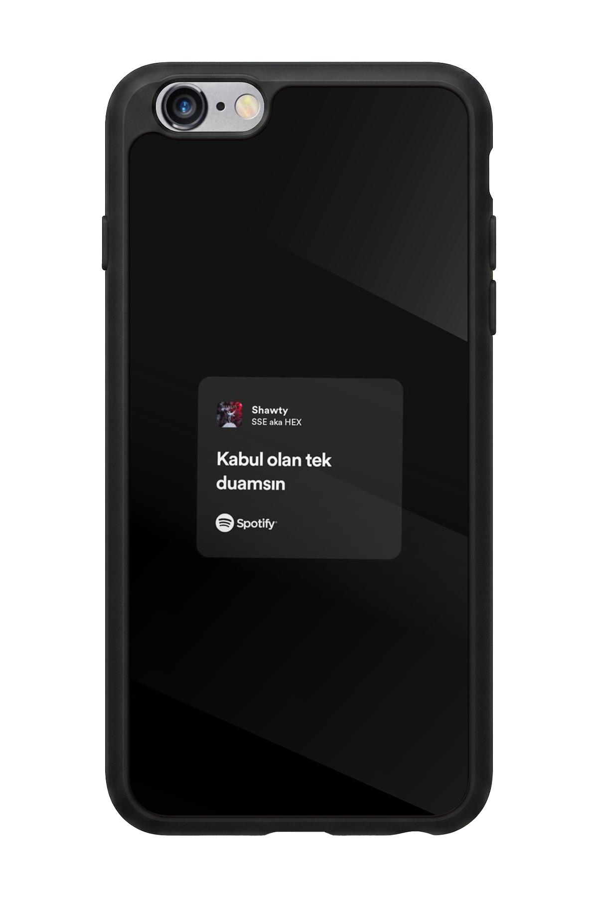 iPhone 6 Plus Uyumlu Sarki Sozleri Tasarımlı Glossy Premium Kılıf