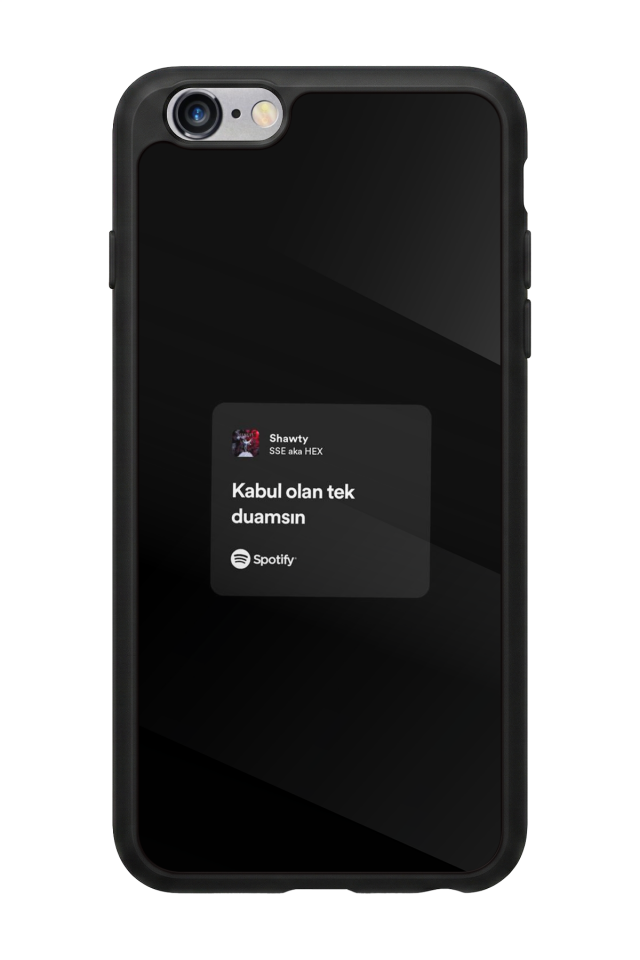iPhone 6 Plus Uyumlu Sarki Sozleri Tasarımlı Glossy Premium Kılıf
