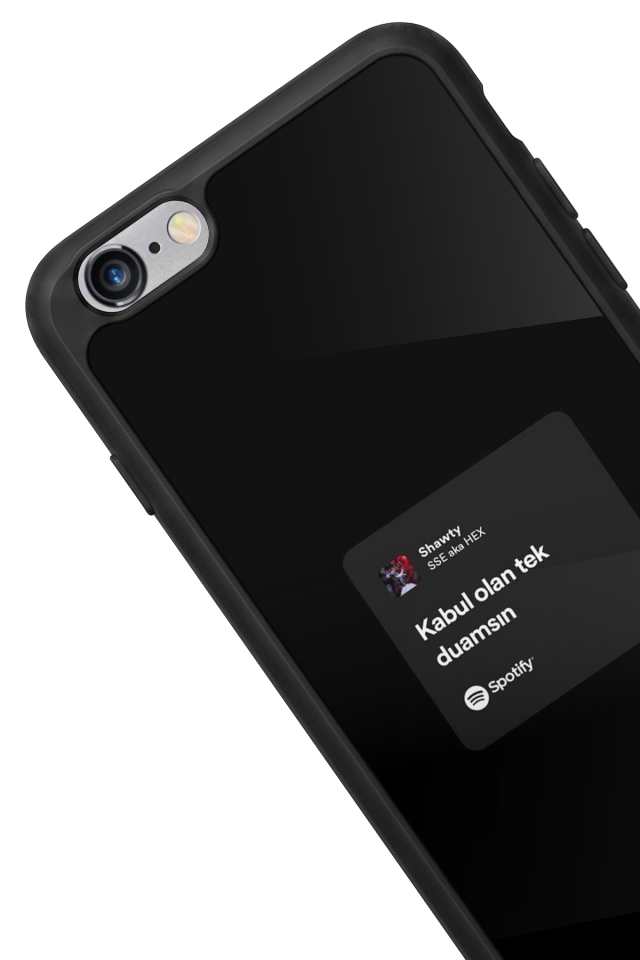 iPhone 6 Plus Uyumlu Sarki Sozleri Tasarımlı Glossy Premium Kılıf