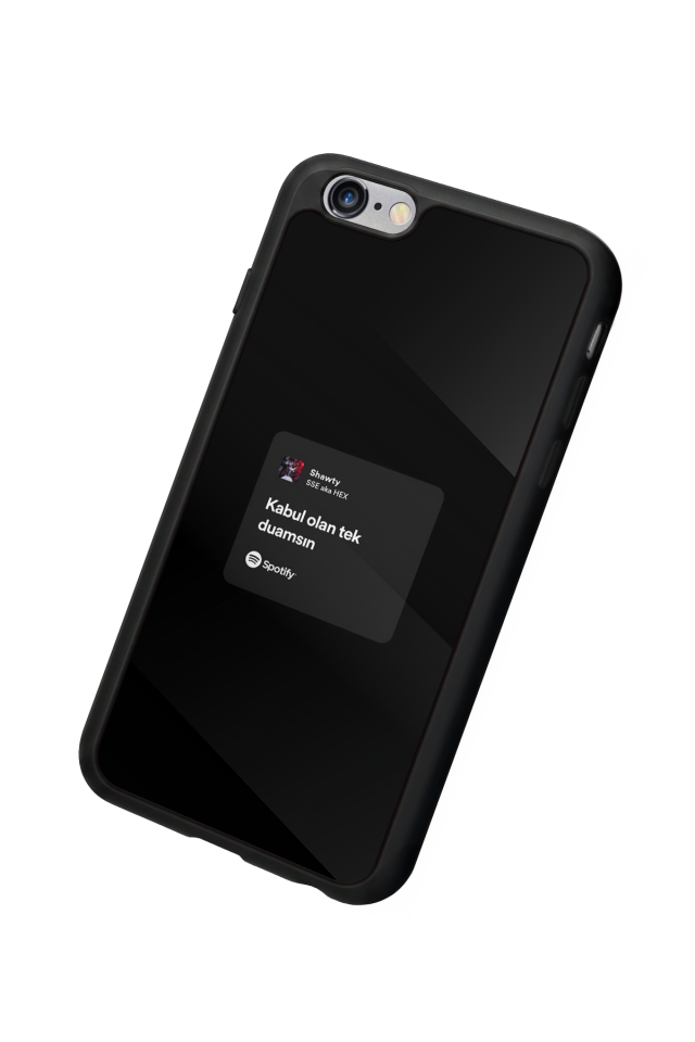 iPhone 6 Plus Uyumlu Sarki Sozleri Tasarımlı Glossy Premium Kılıf