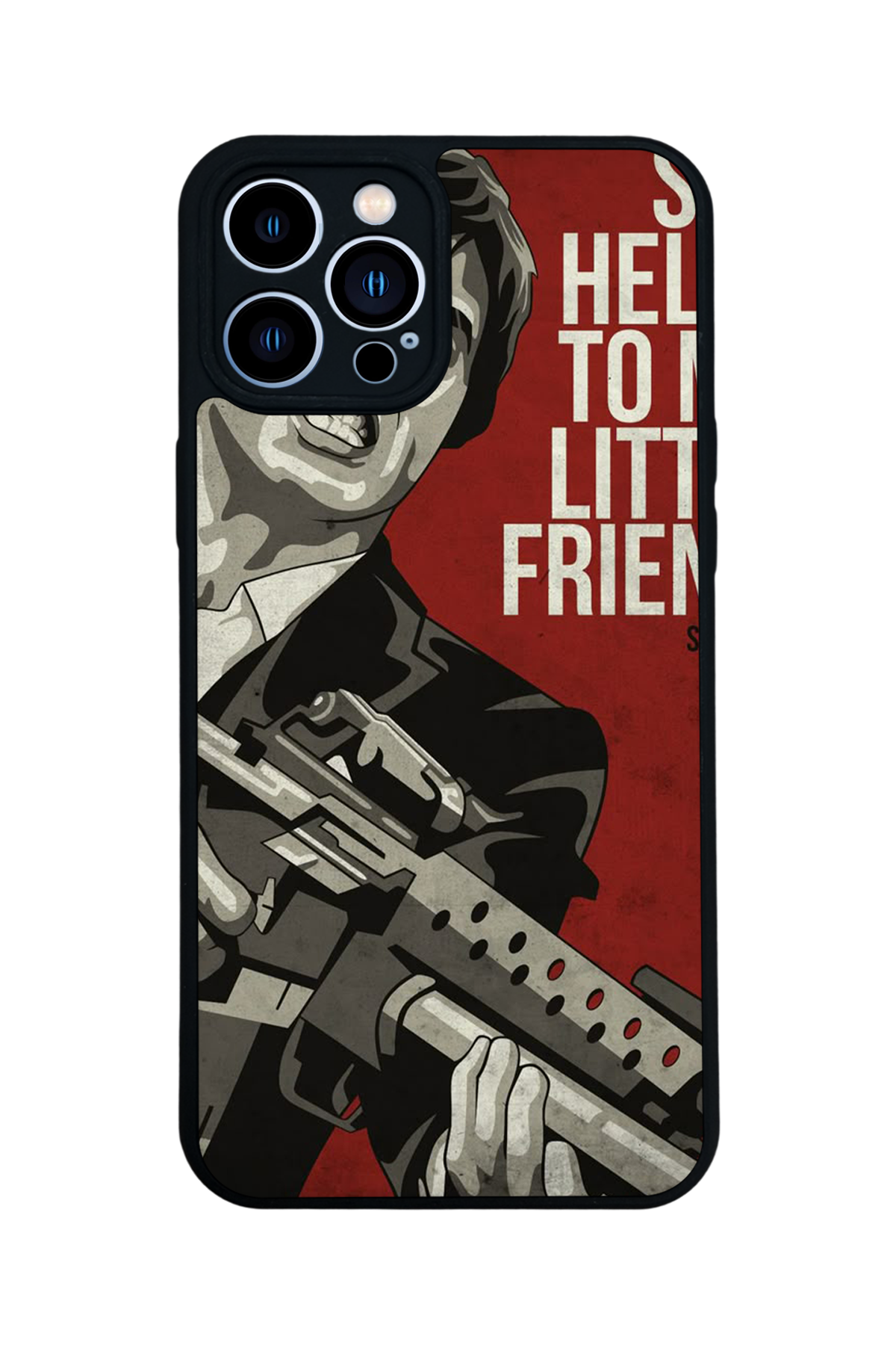 iPhone 12 Pro Max Uyumlu Scarface Tasarımlı Glossy Premium Kılıf