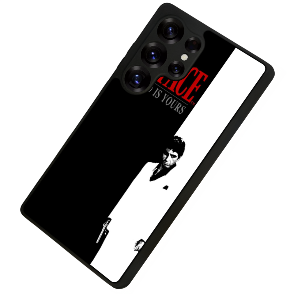 Samsung Galaxy S25 Ultra Uyumlu Scarface Tasarımlı Glossy Premium Kılıf