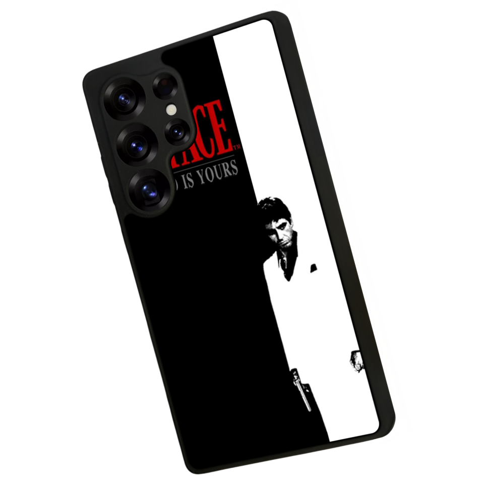 Samsung Galaxy S25 Ultra Uyumlu Scarface Tasarımlı Glossy Premium Kılıf